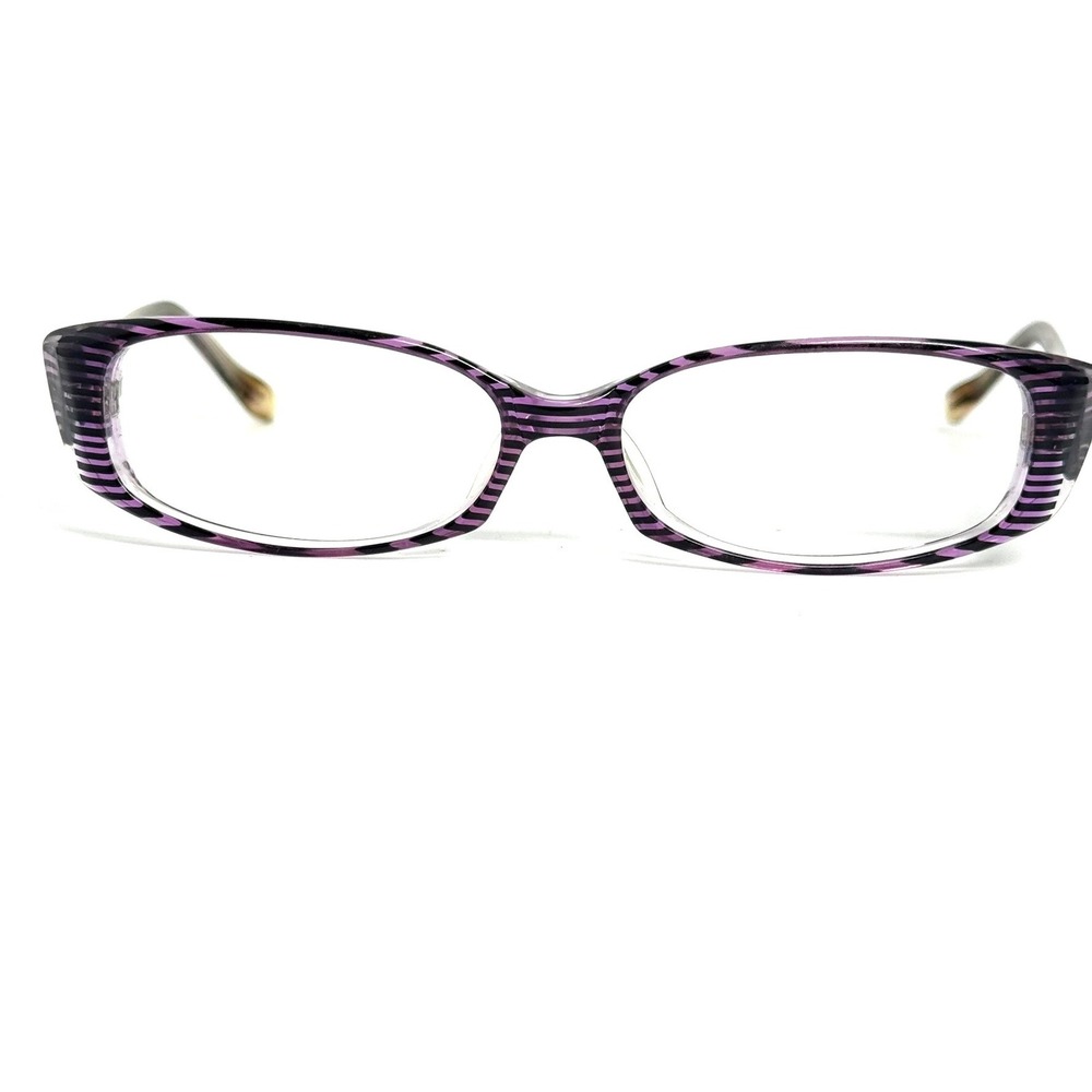 Jonathan Cate USA Purple Striped Eyeglass Frames PR/PK 51-17-140 Rectangle